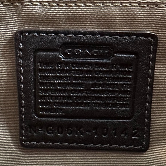 Coach Brown Monogram Purse - Picture 6 of 7